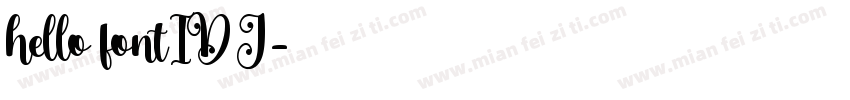 hello fontIDJ字体转换